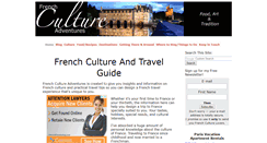 Desktop Screenshot of french-culture-adventures.com