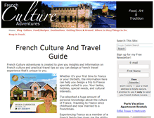 Tablet Screenshot of french-culture-adventures.com